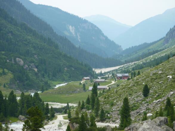 Rückblick ins Sulzbachtal mit Postalm