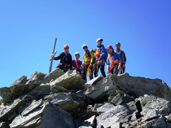 Am Gipfel des Pitztaler Urkund.