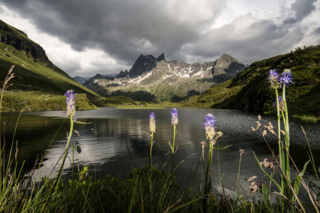 Langsee im hinteren Silbertal mit Patteriol