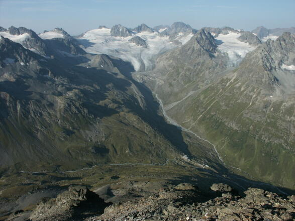 Talschluss vom Jamtal mit Hütte