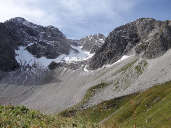 Blick in das Nord-Ost Kar der Braunarlspitze