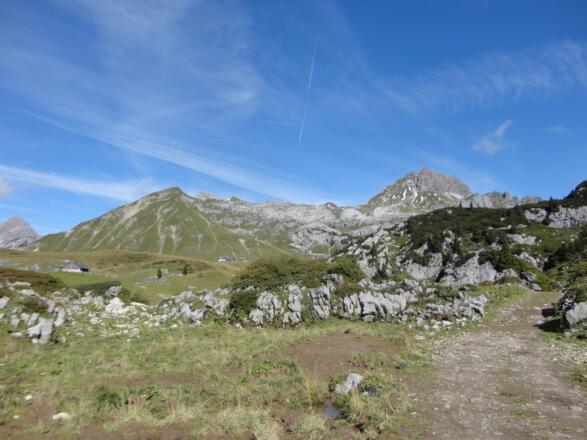 Biberacher Hütte, Hohe Künzelspitze und Glattjöchle
