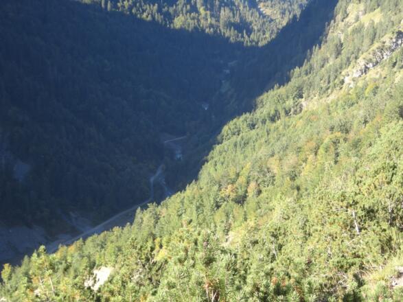 Blick zurück in das Große Walsertal