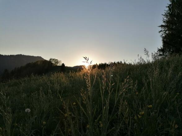 Sonnenuntergang Bezau Klausberg