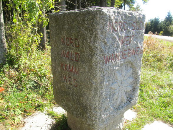 Wanderstein beim Nebelstein