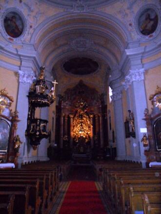 Bild aus dem Inneren der Pöstlingbergkirche.