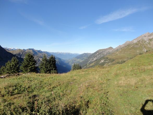 Blick über das Tal in Richtung Schweiz
