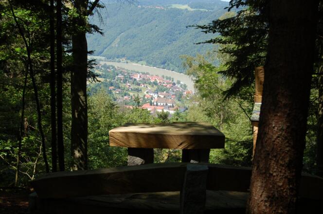 Moarfelsen mit Blick auf das Stift Engelszell