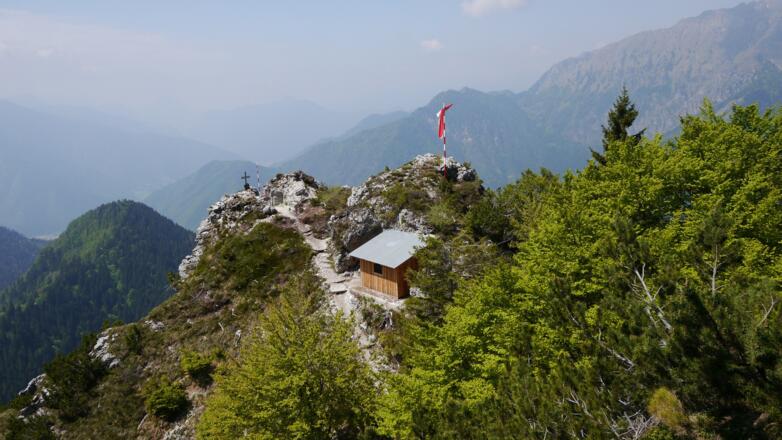 Auf dem Gipfel der Mazza di Pichea