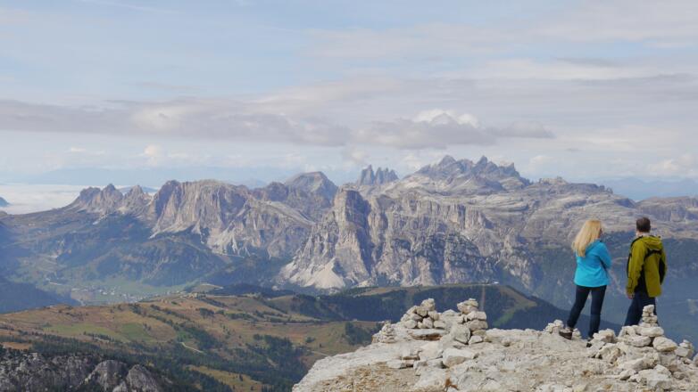 Am Gipfel des Lagazuoi