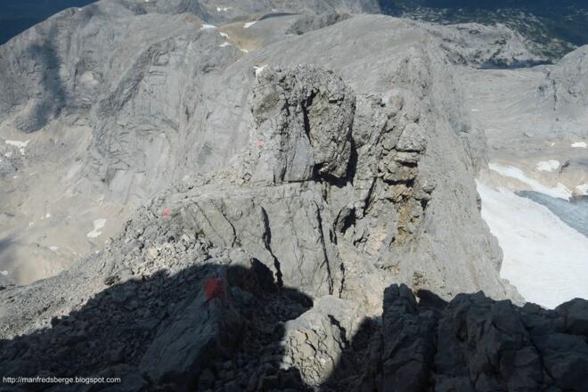 Hier ausgesetzt links vorbei