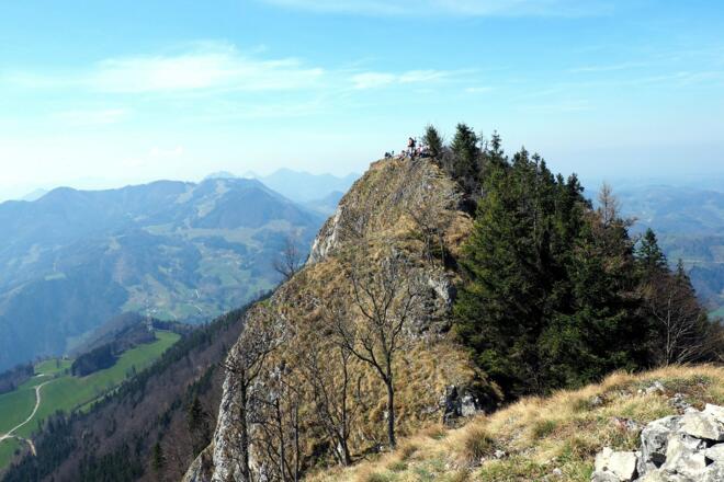 Schieferstein 1206m vom Ostgipfel ~1202m