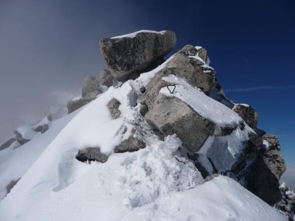 Am Grat in Gipfelnähe