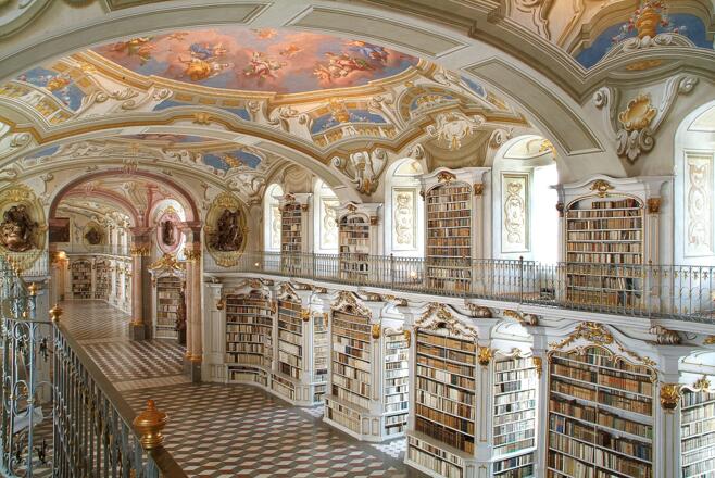 Die Bibliothek im Stift Admont