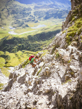 Klettern im Schrofengelände