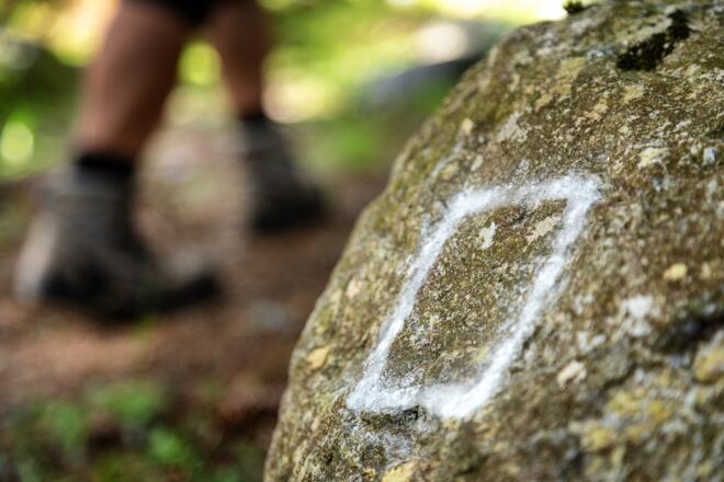 Wegmarkierung Gargellner Fenster