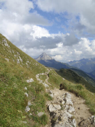 Auf dem Weg zur Widdersteinhütte. 
