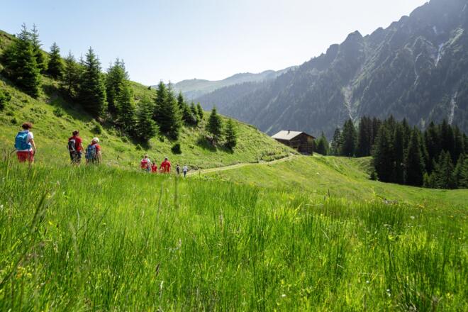 Auf dem Weg zur Ronggalpe