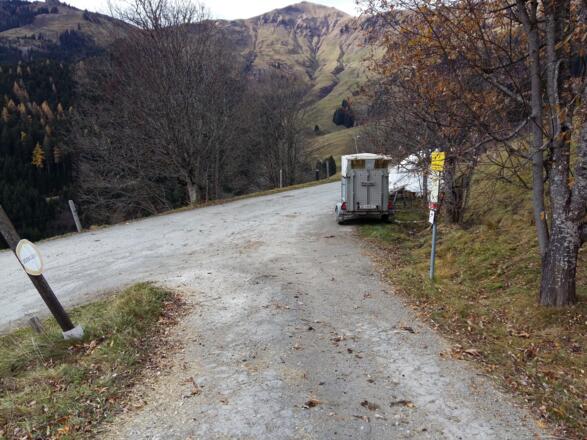 am Scheibegghof vorbei in Richtung Grünegg