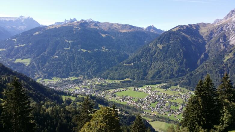 Ausblick von Valleu nach Vandans