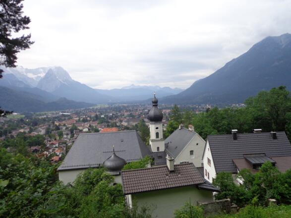 Blick auf Garmisch-Partenkirchen