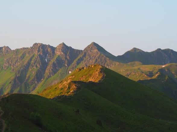 Panorama Sonnenaufgang Sagtaler Spitzen