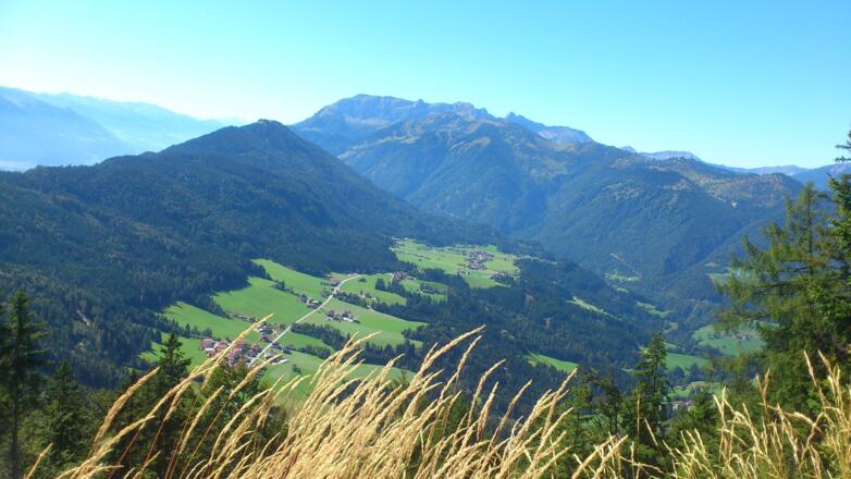 Blick in Richtung Tal auswärts - Brandenberg