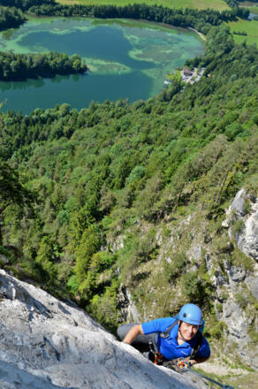 Klettersteig am Reintalersee in Kramsach