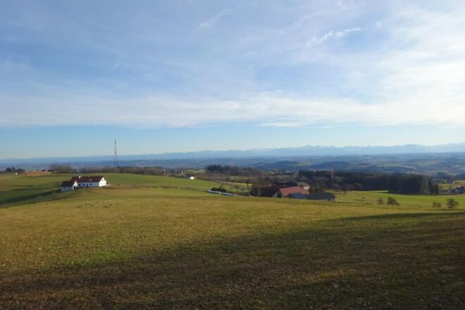 Blick nach Süden in die Voralpen