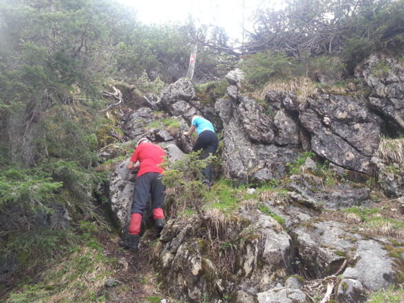 Einstieg in den Normalweg