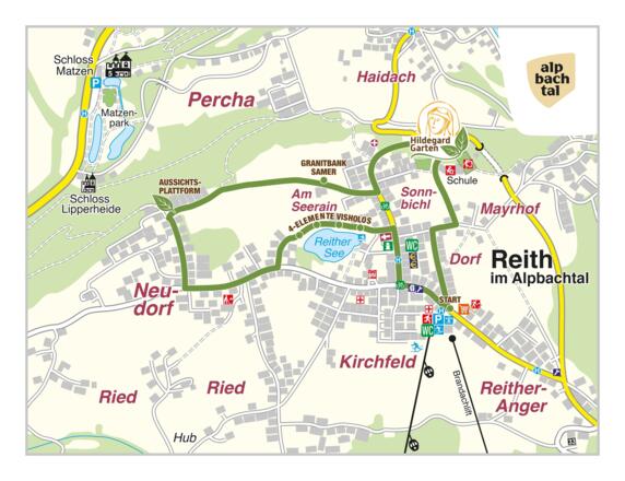 Übersichtskarte Wegverlauf Hildegard von Bingen Weg