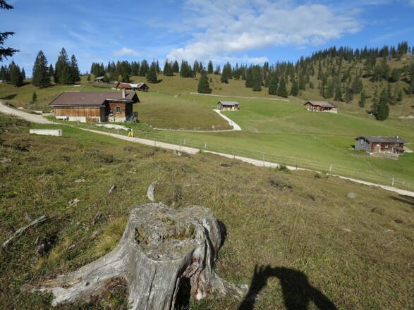 Vorbei an der Eilalm, 1390 m, weiter zur ...