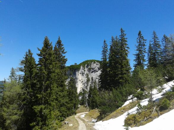 vorbei am Abendstein