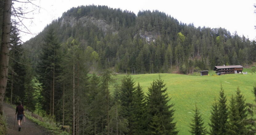 Sattel vor dem Gipfelaufbau