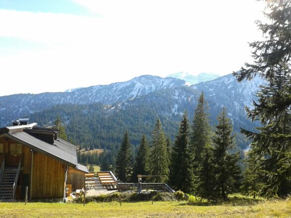 Die Gufferthütte - Blick nach Süden
