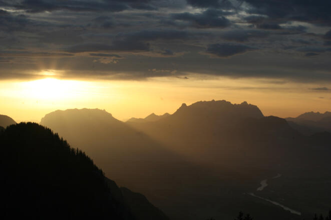 Morgenstimmung an der Hütte