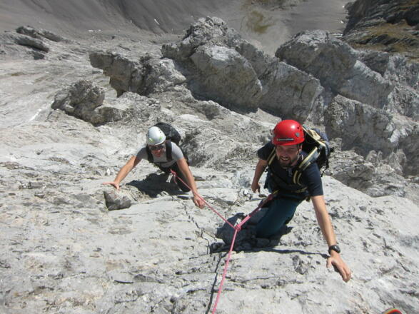 Nachsteiger können hier gut gesichert werden.