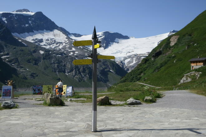Start beim Stausee Mooserboden