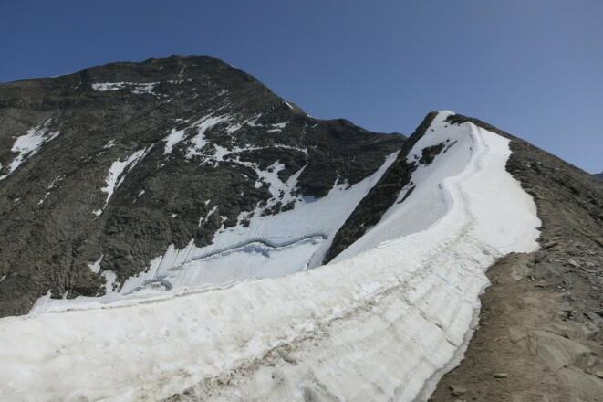 Kaindlgrat zum Gipfelaufbau