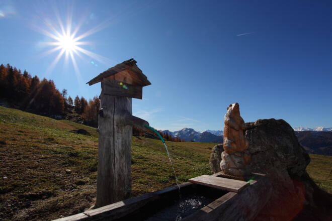 Brunnen auf der Saukaralm