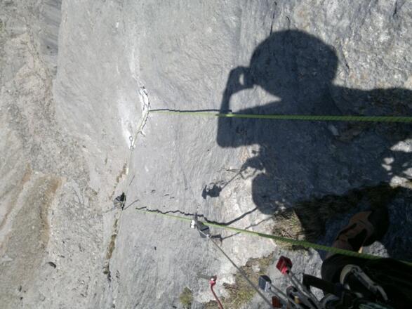 Solo von unten beim Einrichten der &quot;Scipio&quot;