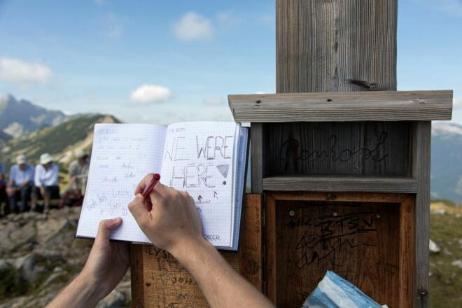 Roßkogel Gipfelbuch