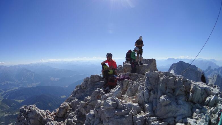 Aussicht vom Hohen Dachstein genießen