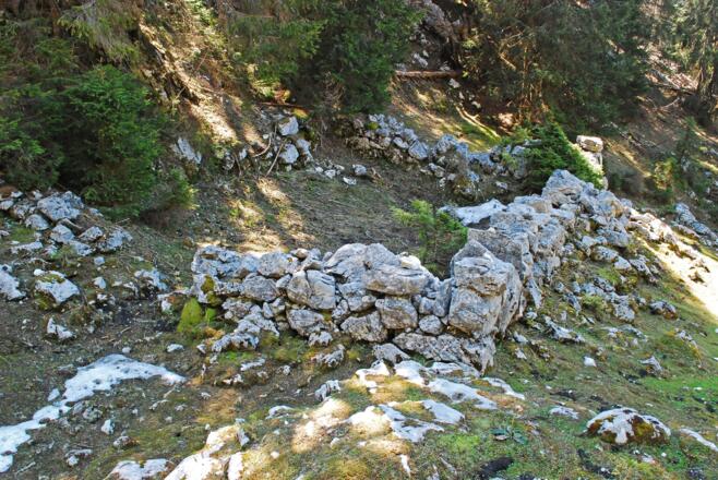 Die Fotzenalm nach der Schneeschmelze