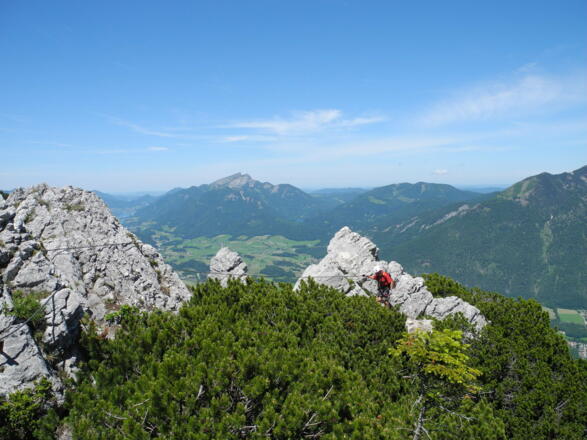 Nur mehr wenige Meter zum Gipfelkreuz!