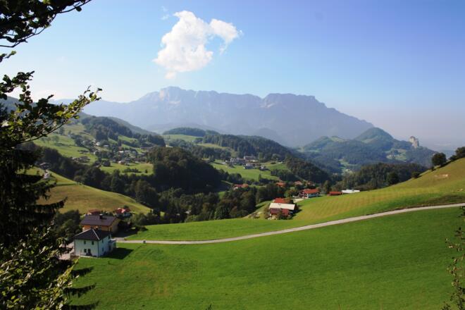 Aussicht auf das Untersbergmassiv