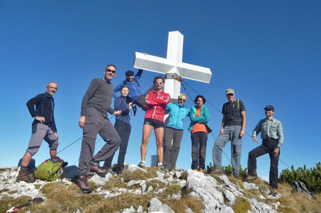 Am Gipfel des Hochsengs