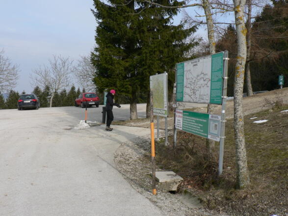 Start am Parkplatz beim Gasthaus Schoiber