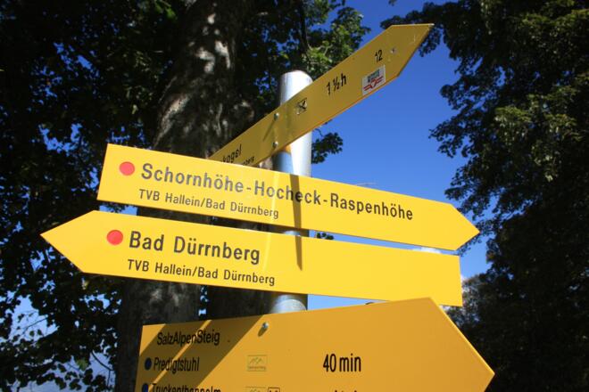 Wegweiser zur Schornhöhe