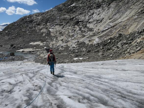 Der Gletscherrand ist wieder erreicht, der Kreis schließt  sich.